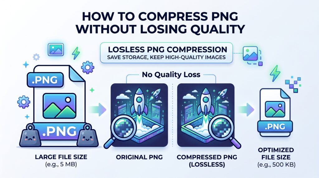 compress png without losing quality